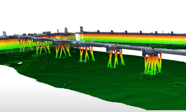 Fotogrammetrinen 3D-mallinnuskuva Helsingin Satamasta.