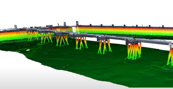 Fotogrammetrinen 3D-mallinnuskuva Helsingin Satamasta.